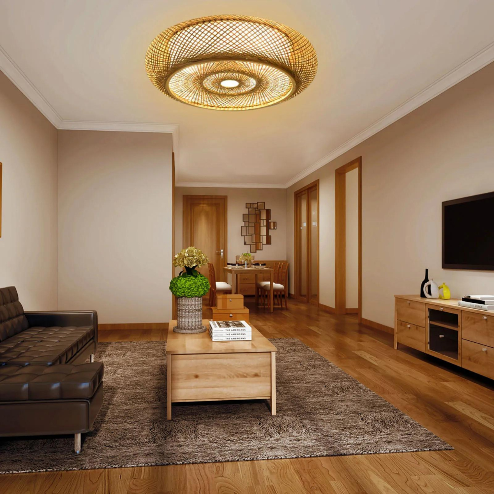 Bamboo Serenity – Natural Bamboo Pendant Light 1