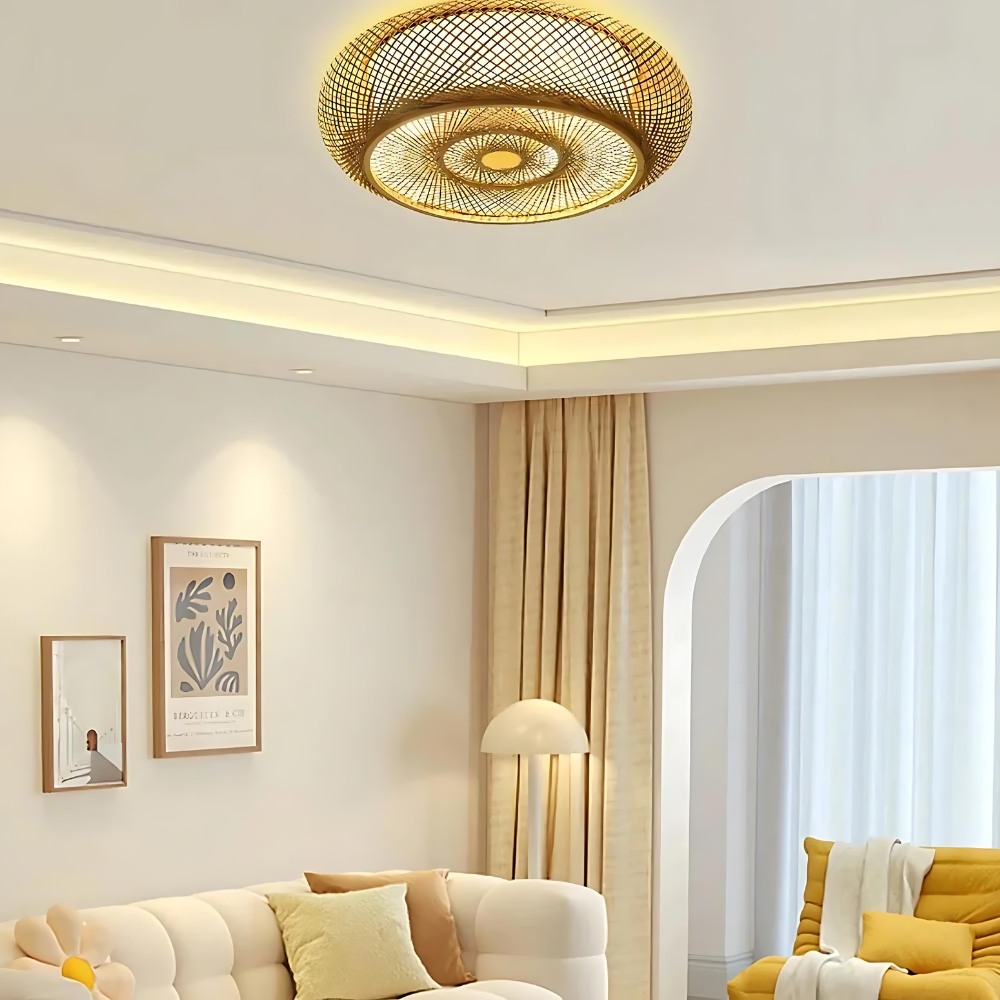 Bamboo Serenity – Natural Bamboo Pendant Light 2