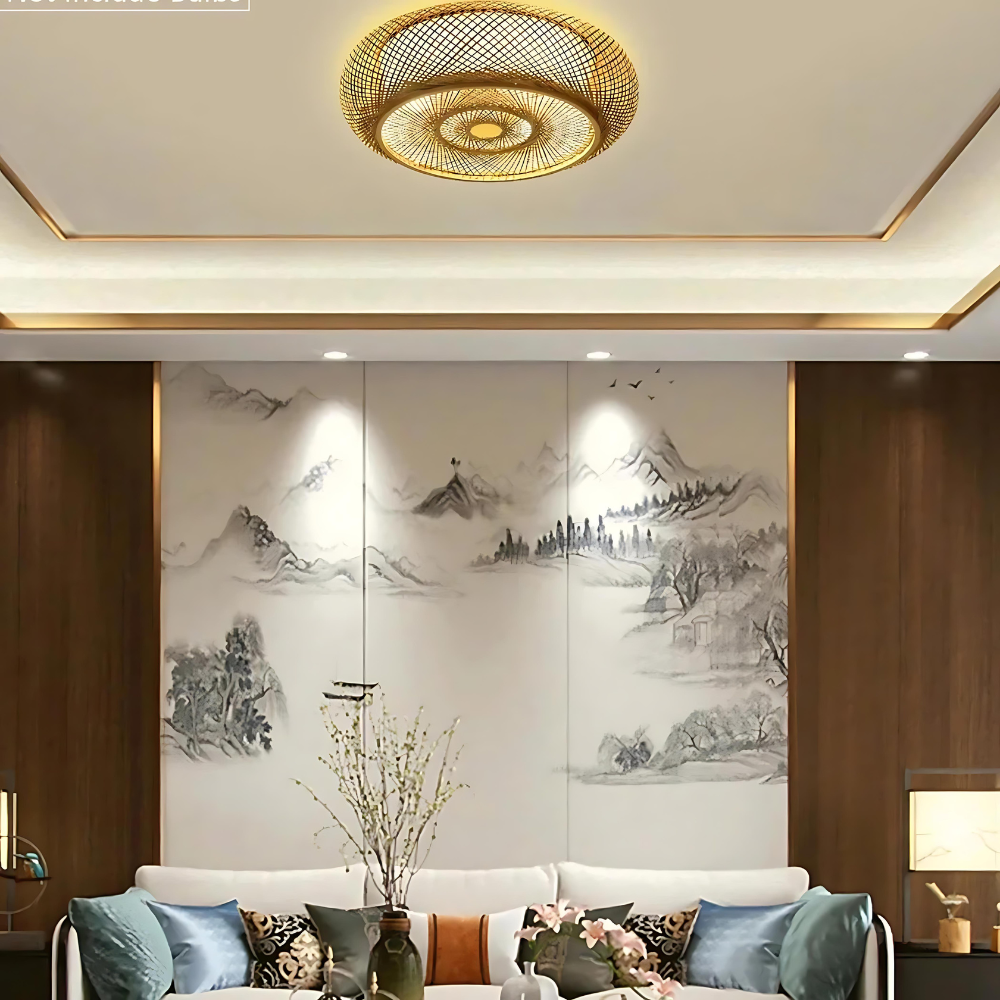 Bamboo Serenity – Natural Bamboo Pendant Light 3