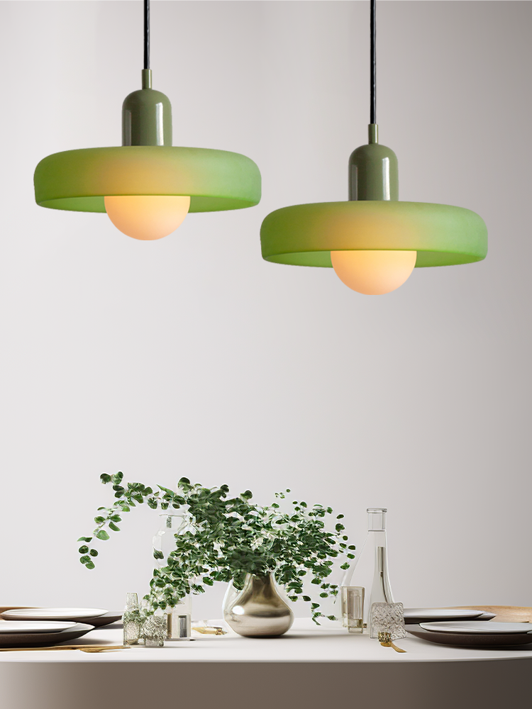 Bauhaus Colored Glass Pendant Light – Modern Artistic Glass Hanging Light