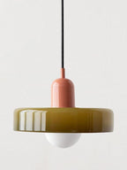 Bauhaus Colored Glass Pendant Light – Modern Artistic Glass Hanging Light