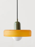 Bauhaus Colored Glass Pendant Light – Modern Artistic Glass Hanging Light