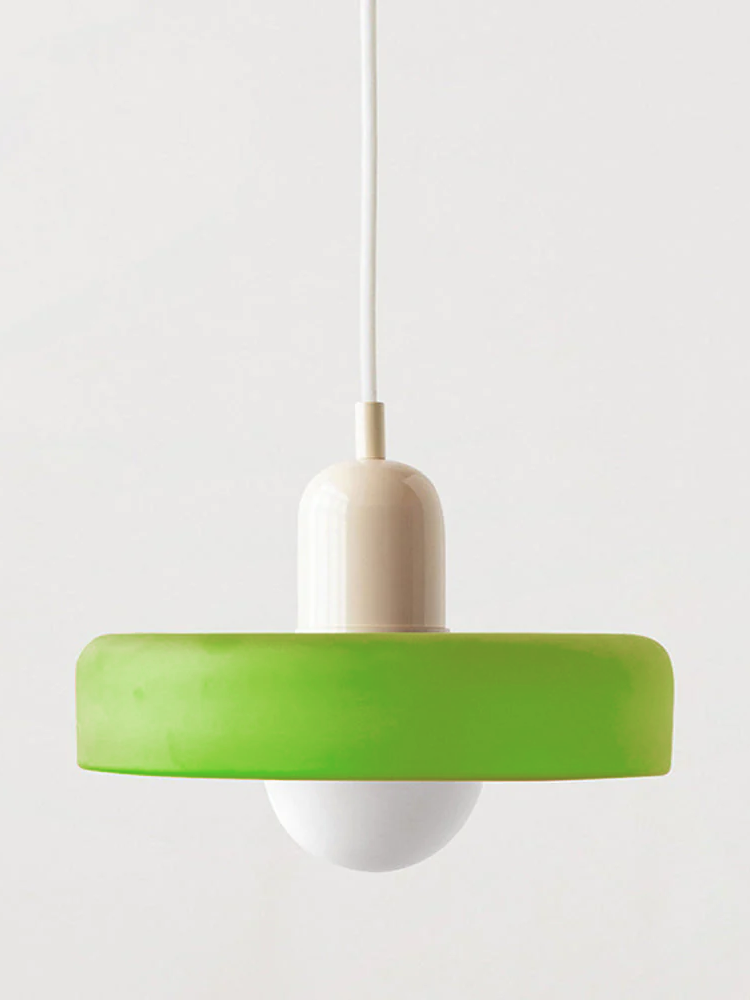 Bauhaus Colored Glass Pendant Light – Modern Artistic Glass Hanging Light