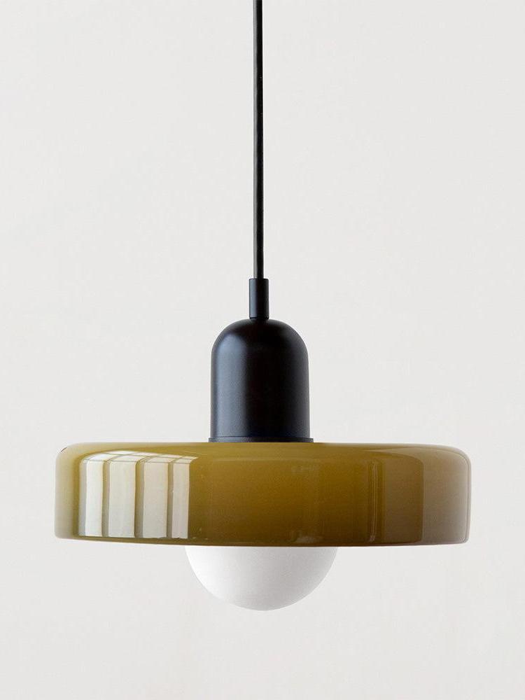 Bauhaus Colored Glass Pendant Light – Modern Artistic Glass Hanging Light