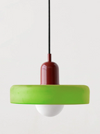 Bauhaus Colored Glass Pendant Light – Modern Artistic Glass Hanging Light