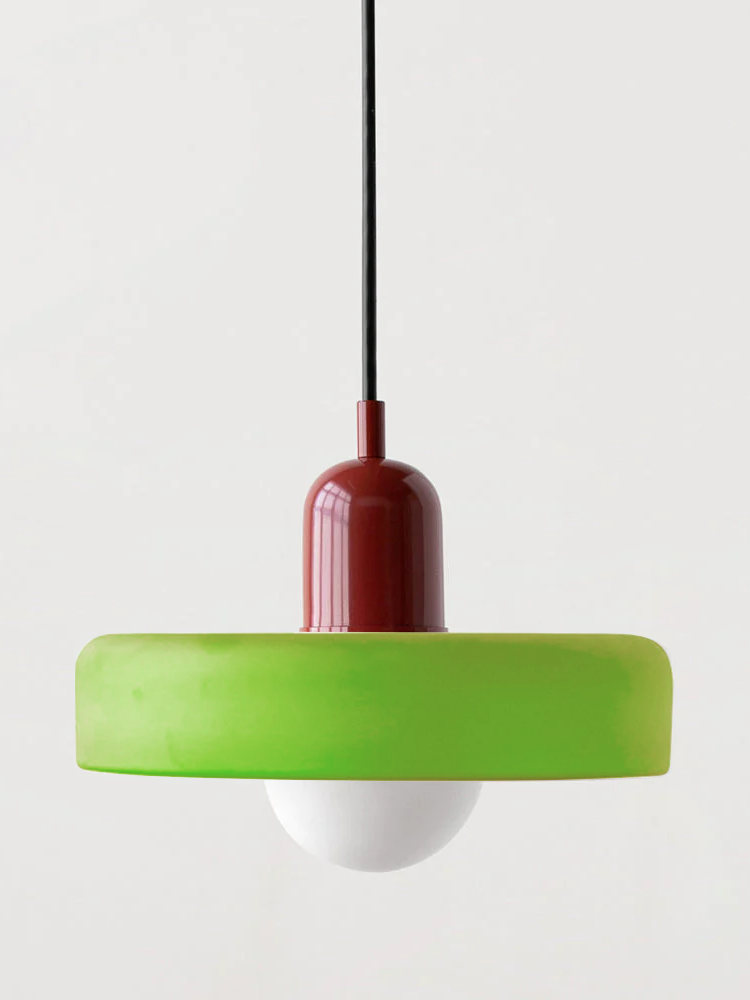 Bauhaus Colored Glass Pendant Light – Modern Artistic Glass Hanging Light