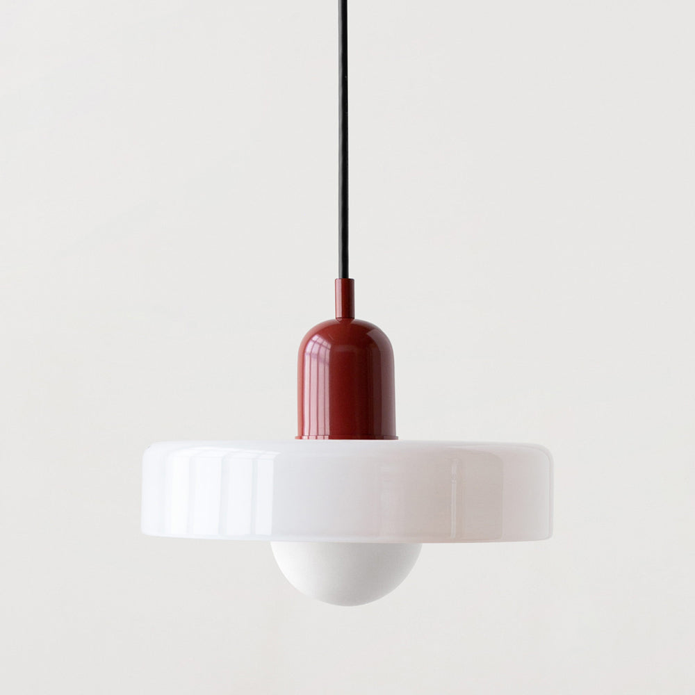 Bauhaus Colorful Glass Pendant Light – Stained Glass Hanging Light 0