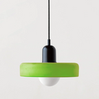 Bauhaus Colorful Glass Pendant Light – Stained Glass Hanging Light 22
