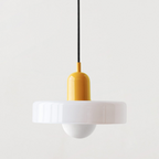 Bauhaus Colorful Glass Pendant Light – Stained Glass Hanging Light 6