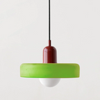 Bauhaus Colorful Glass Pendant Light – Stained Glass Hanging Light 7