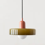 Bauhaus Colorful Glass Pendant Light – Stained Glass Hanging Light 9