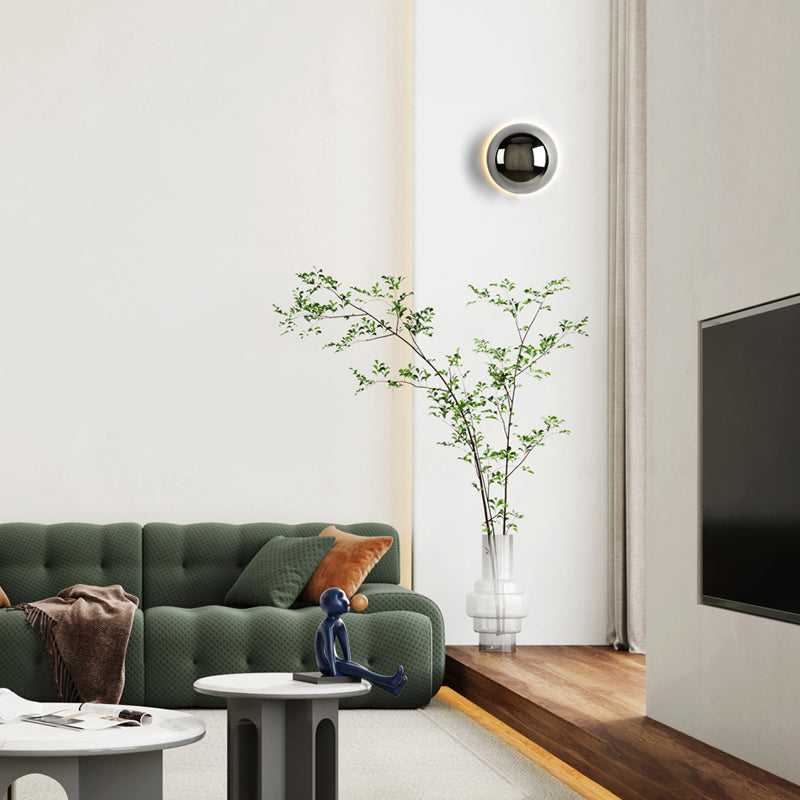 Bauhaus Iron & Glass Wall Sconce – Round Design Wall Lighting 6