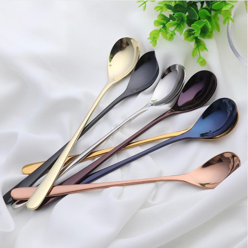 Dubai – Colorful Stainless Steel Dessert Spoon 0