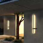 Elegant Outdoor Column Wall Light – Weather-Resistant PC LED Design 1