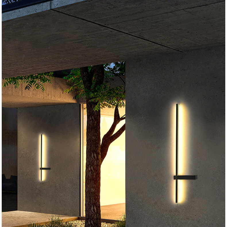 Elegant Outdoor Column Wall Light – Weather-Resistant PC LED Design 5
