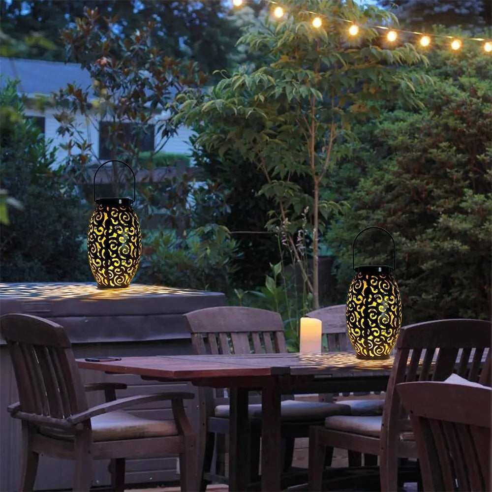 Elegant Solar Lantern – Weather-Resistant Outdoor Lantern Light 2