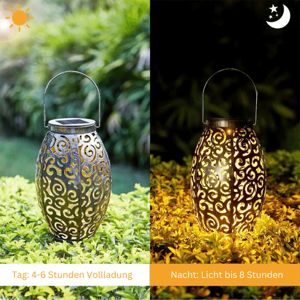 Elegant Solar Lantern – Weather-Resistant Outdoor Lantern Light 6