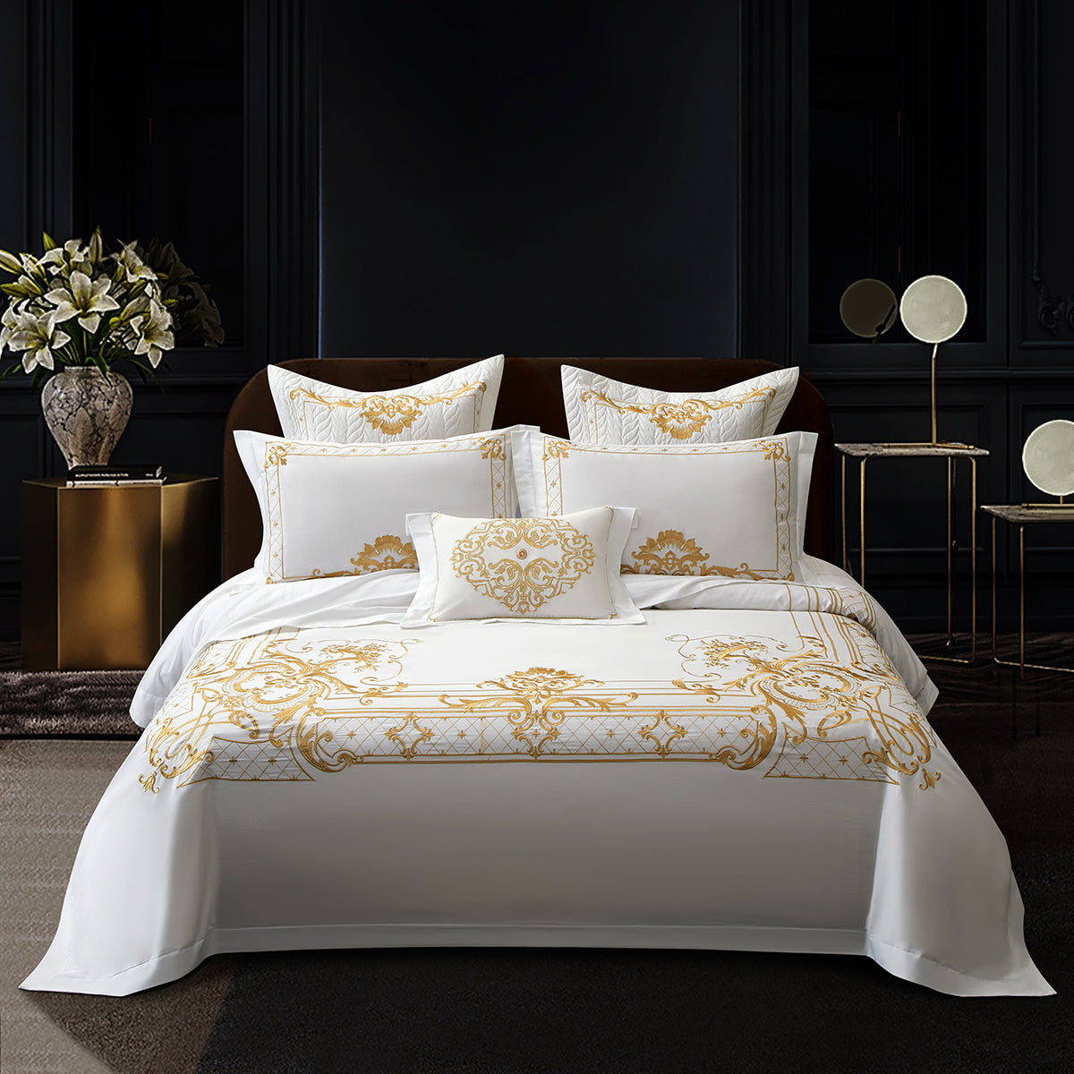Elizabeth – 1000TC Egyptian Cotton King Size Duvet Cover Set 0