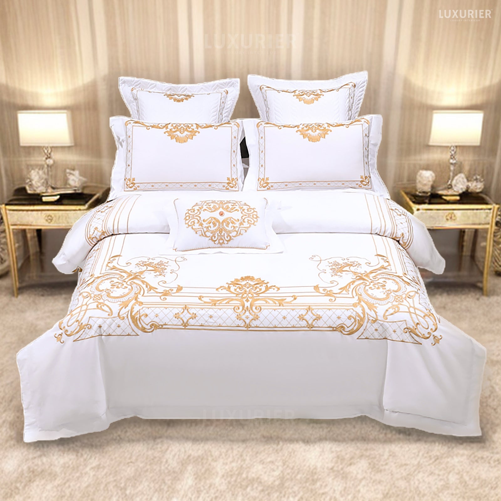 Elizabeth – 1000TC Egyptian Cotton King Size Duvet Cover Set 3