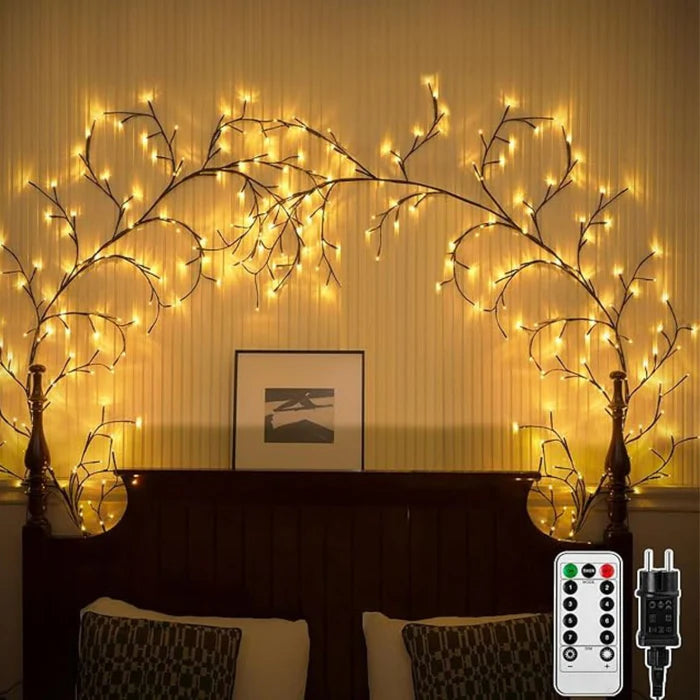Enchanted LED Grapevine String Lights – Warm White Decorative Lighting 1