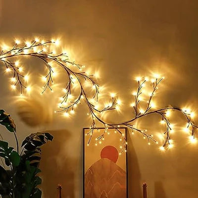 Enchanted LED Grapevine String Lights – Warm White Decorative Lighting 3