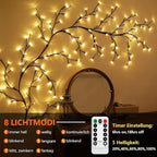 Enchanted LED Grapevine String Lights – Warm White Decorative Lighting 7