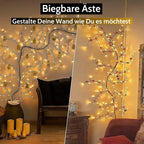 Enchanted LED Grapevine String Lights – Warm White Decorative Lighting 8