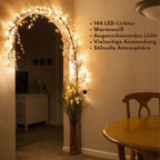Enchanted LED Grapevine String Lights – Warm White Decorative Lighting 9