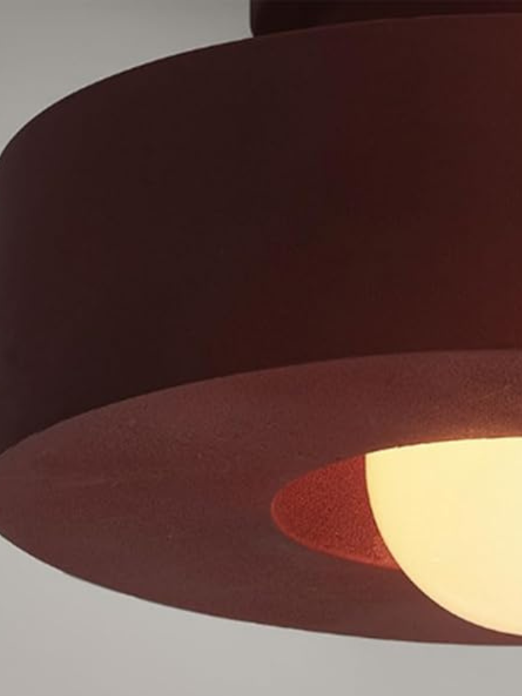 Ethereal Circle – Polished Brass Flush Mount Ceiling Light