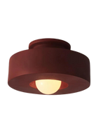 Ethereal Circle – Polished Brass Flush Mount Ceiling Light