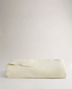European Flax Linen Throw - Alabaster 0