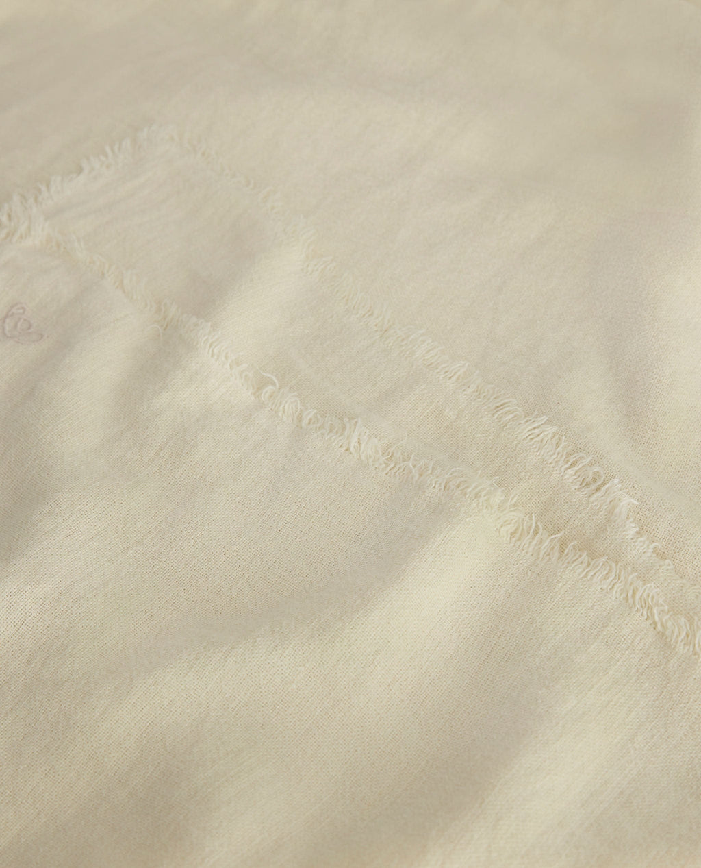 European Flax Linen Throw - Alabaster 2