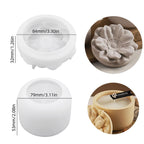 Floral Candle Cup Silicone Mold 0