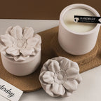 Floral Candle Cup Silicone Mold 3