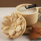 Floral Candle Cup Silicone Mold 4