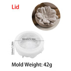 Floral Candle Cup Silicone Mold 7