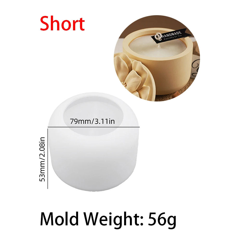 Floral Candle Cup Silicone Mold 8