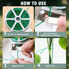 🌿 Garden Plant Tie Wire with Built-in Cutter – Flexible & Versatile! 7