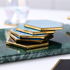Hexacoast – Gold-Plated Coaster Set 2