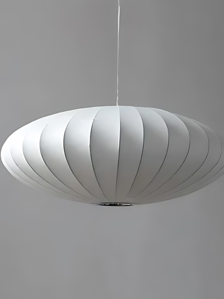 Japandi Silk Pendant Light – Luxurious Artificial Silk Hanging Light