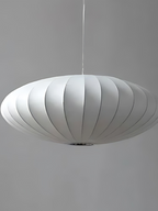 Japandi Silk Pendant Light – Luxurious Artificial Silk Hanging Light