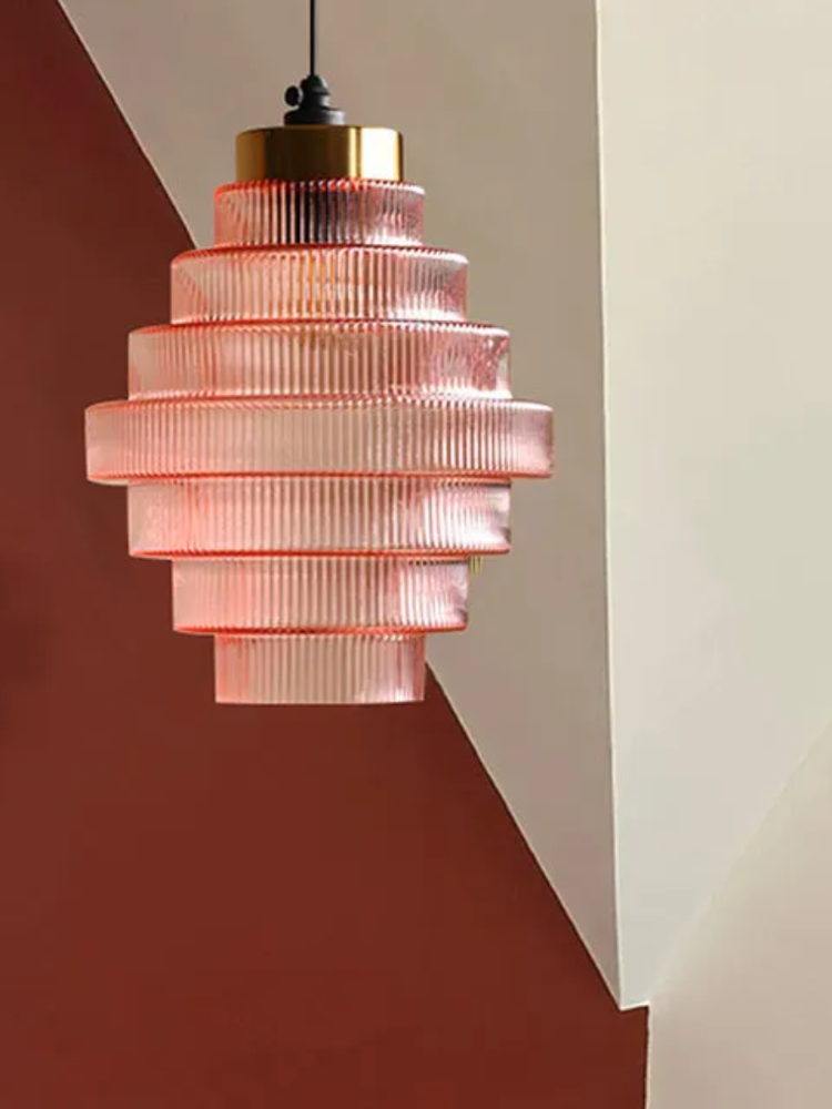 L'Éclat de Carafe – Glass and Brass Pendant Light