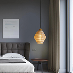 Clarette Glass Pendant – Cognac & Ash Finish