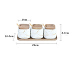 Lightning – Glass Spice Jars with Bamboo Lids Set 7