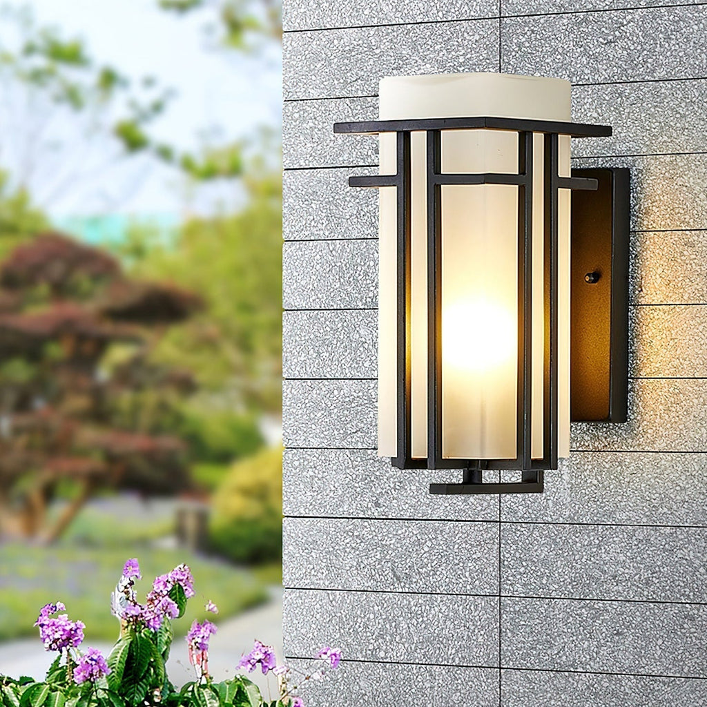 Linden – Iron And Glass Outdoor Wall Lantern 2