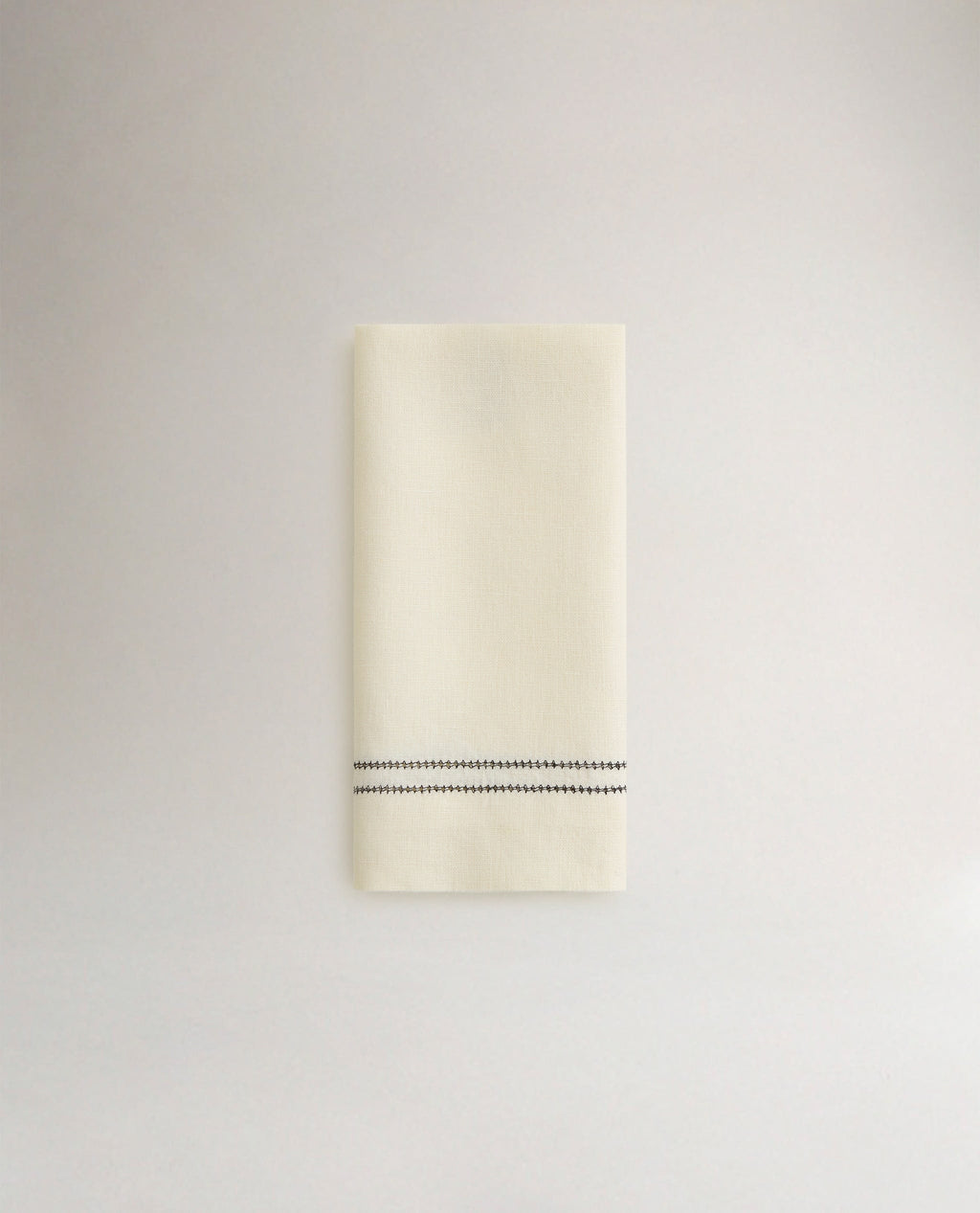 Linen Picotting Napkins (Set of 4) - Alabaster 2