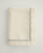 Linen Picotting Table Cloth - Alabaster 2