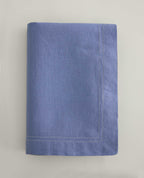 Linen Picotting Table Cloth - Denim Blue 1