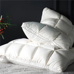 Luxurier Goose Down Pillows – 100% Cotton Cover Set Of 2 4