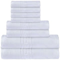 Luxurious Egyptian Cotton White Towels - 600 GSM - Set of 8 0